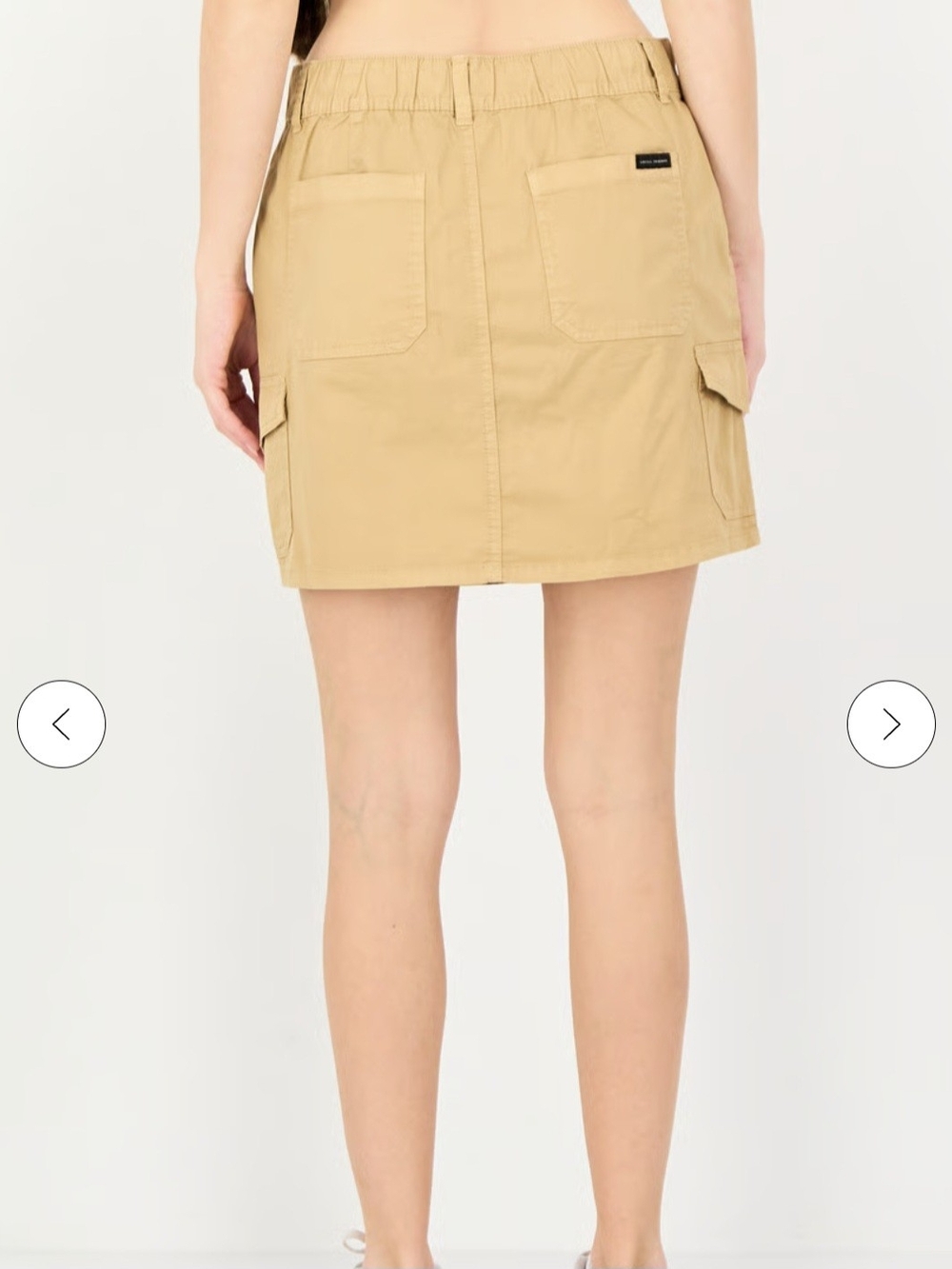 Everyday Khaki Cargo Mini Skirt Size Small - Picture 2 of 7